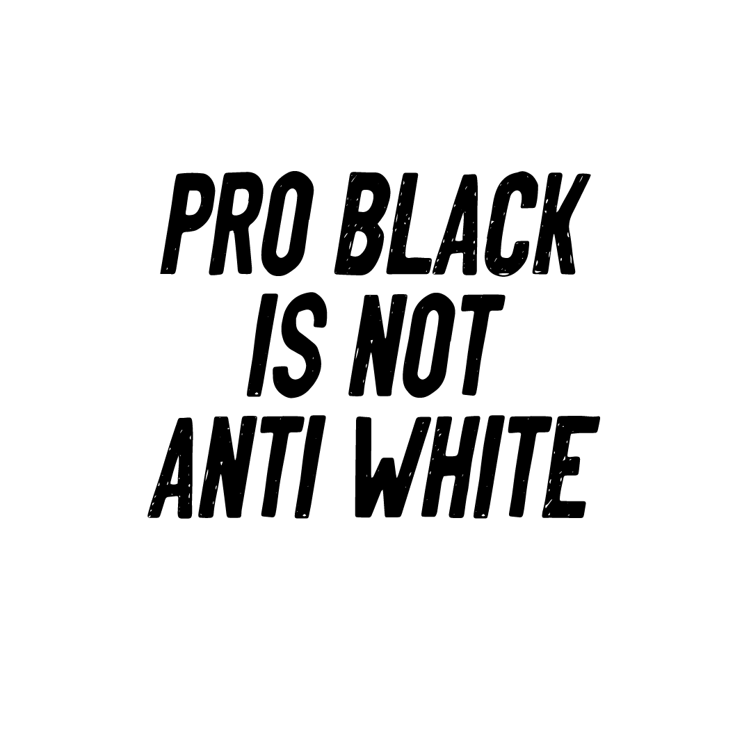 PRO BLACK IS NOT ANTI WHITE - Ready To Press DTF Transfer - Buy Bulk DTF