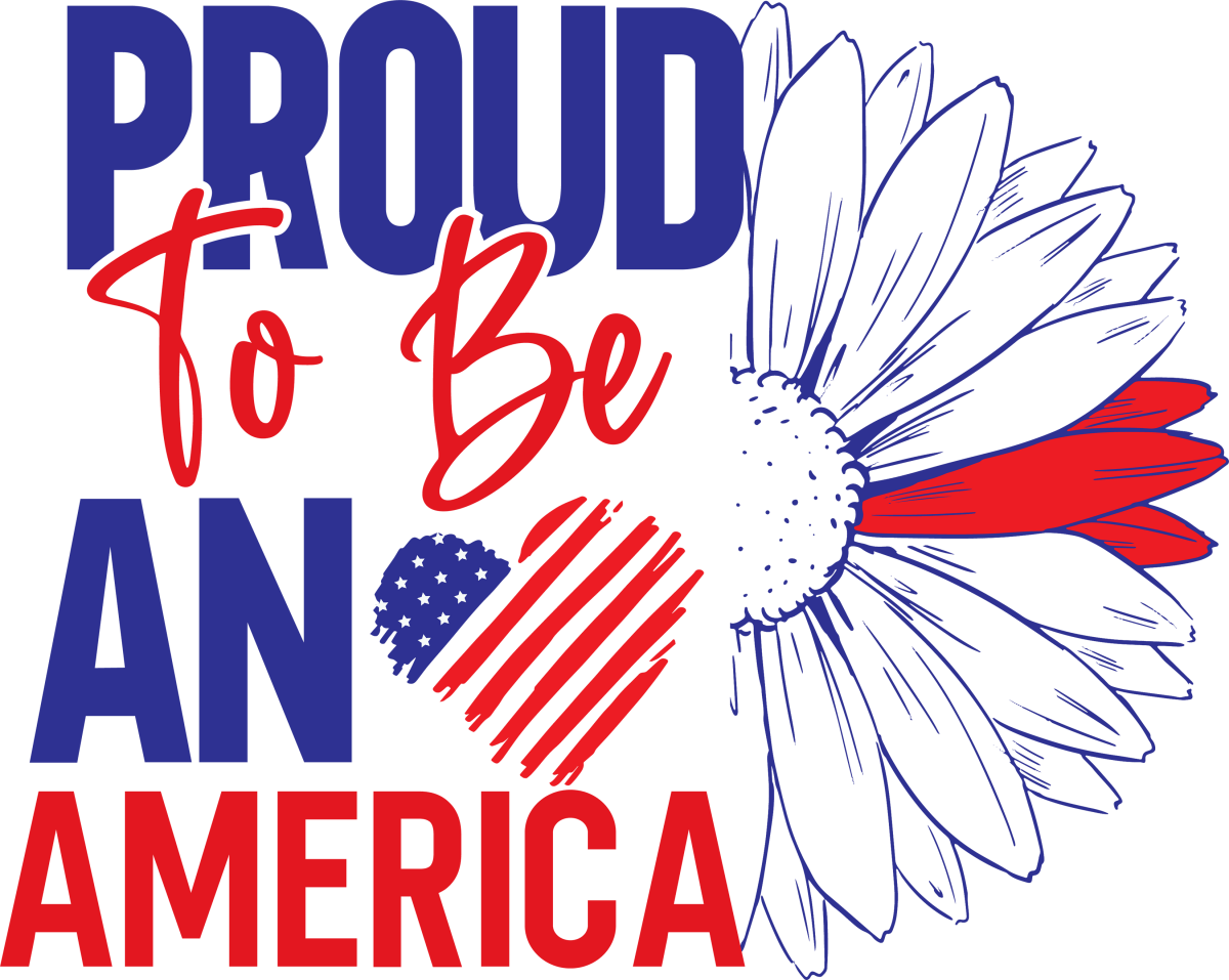 Proud To Be An American - 1189 Ready to Press DTF Transfer - Buy Bulk DTF