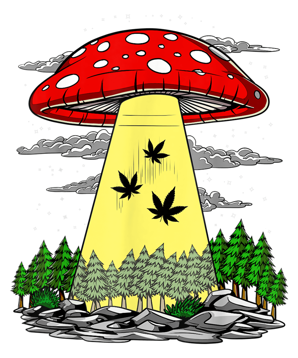 Psychedelic Alien Abduction Ready To Press DTF Transfer - Buy Bulk DTF