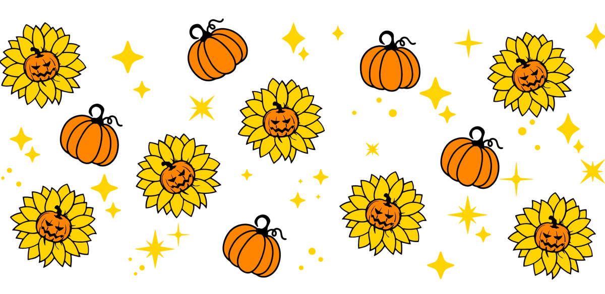 Pumpkin And Sunflower - UV DTF Libbey Glass Wrap - Buy Bulk DTF