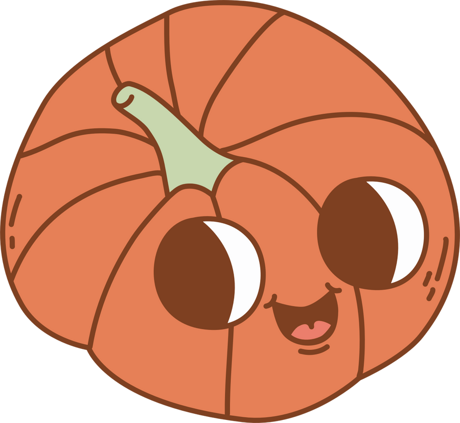 Pumpkin - Orange - Happy - Ready To Press DTF Transfer - Buy Bulk DTF