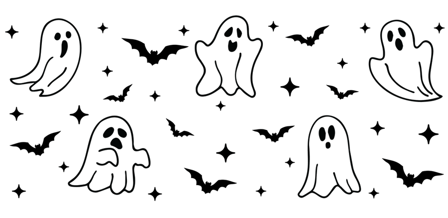 Pumpkin Patch Patterns - UV DTF Libbey Glass Wrap - Buy Bulk DTF