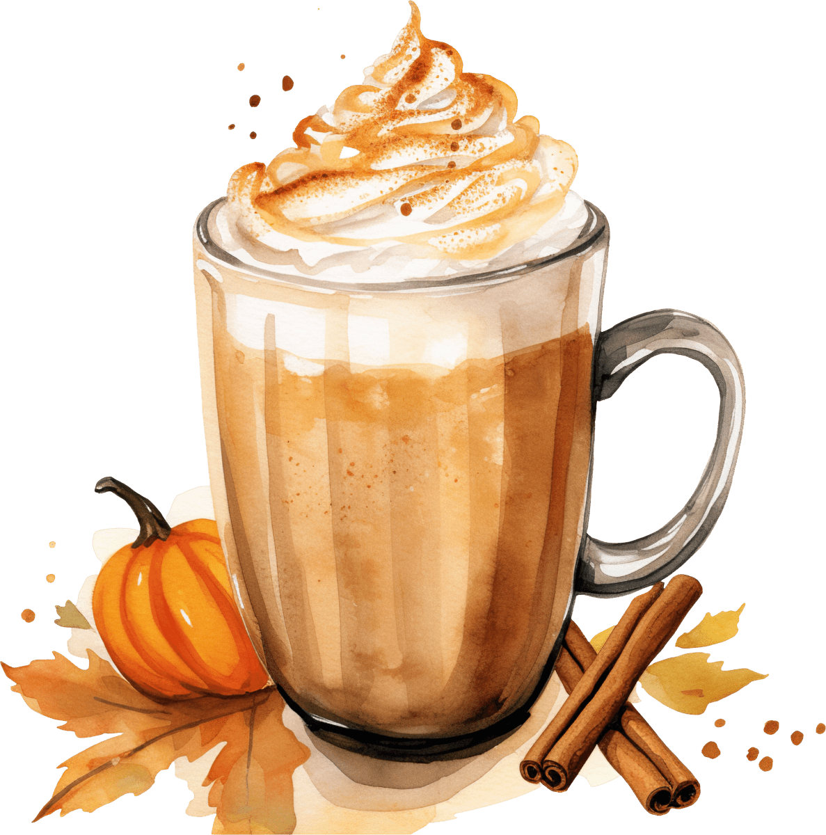 Pumpkin Spice Latte - Ready To Press DTF Transfers - Buy Bulk DTF