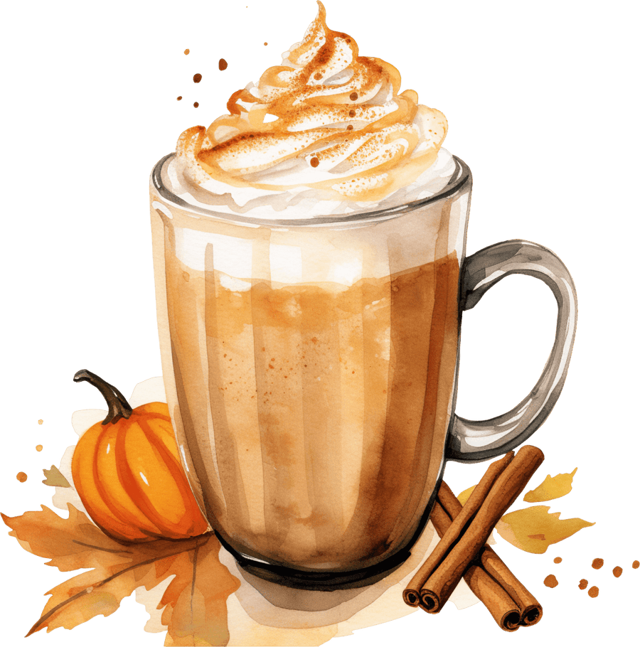 Pumpkin Spice Latte - Ready To Press DTF Transfers - Buy Bulk DTF
