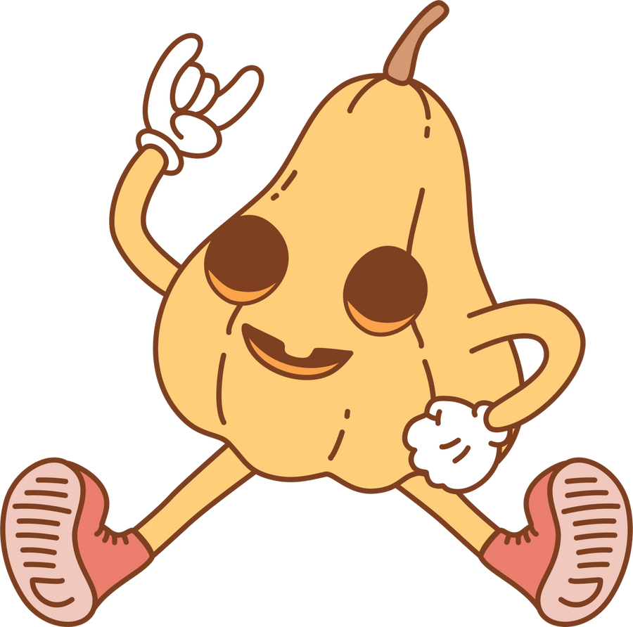Pumpkin - Yellow - Sitting - Ready To Press DTF Transfer - Buy Bulk DTF