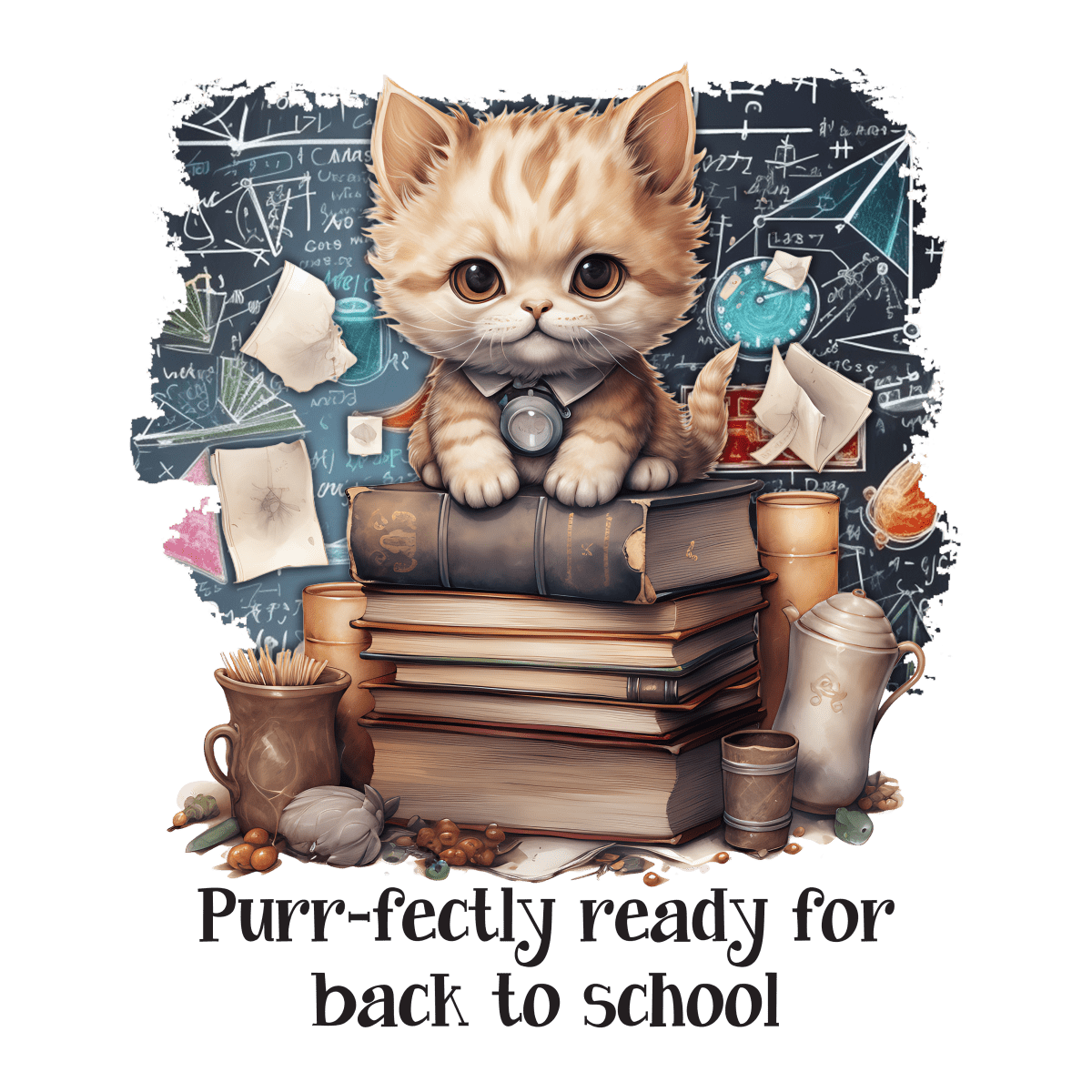 Purr - Fectly - Ready - For - Back - To - School - Ready to Press DTF Transfers - Buy Bulk DTF