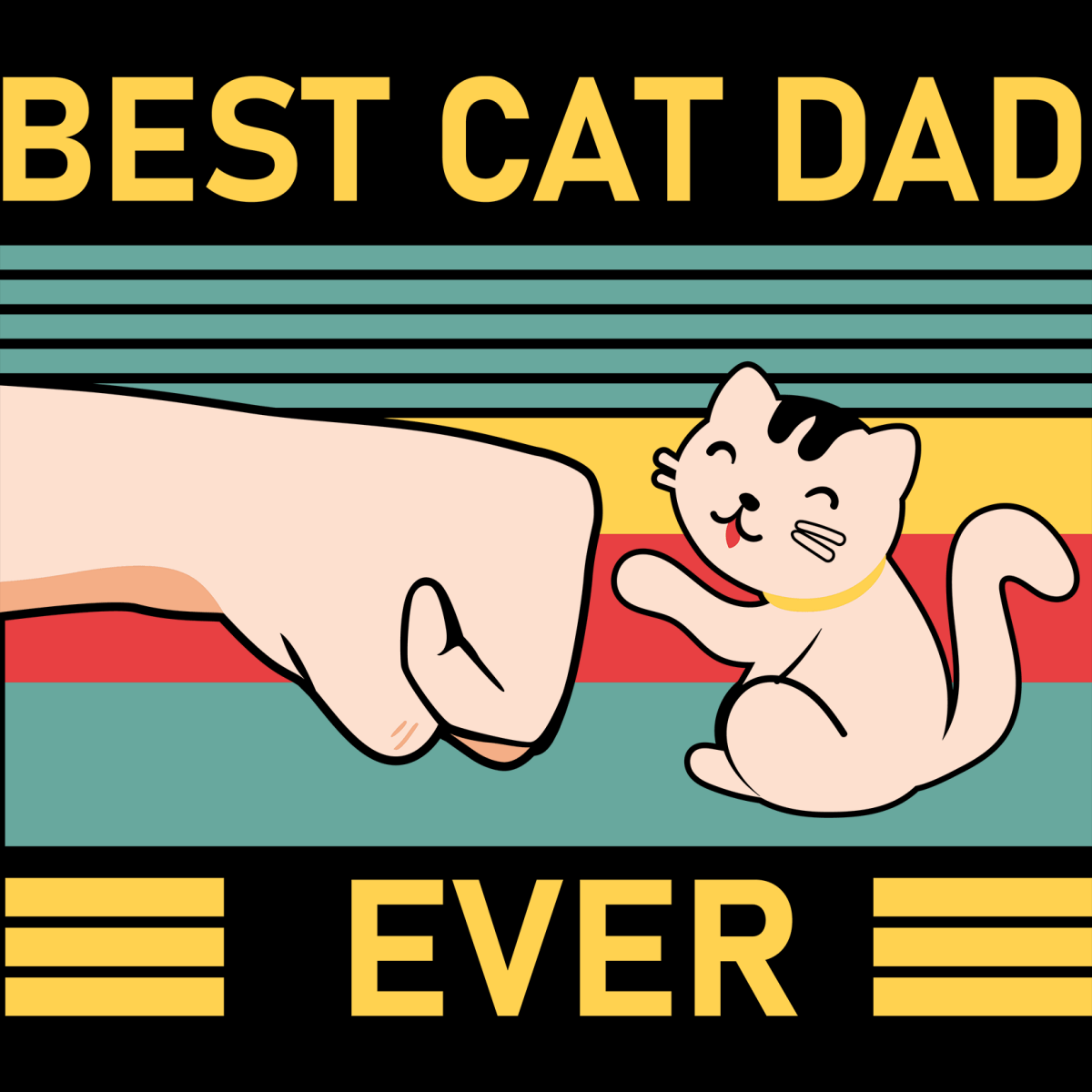 Purrfectly Playful Bowcys Cat - Ready To Press DTF Transfers - Buy Bulk DTF