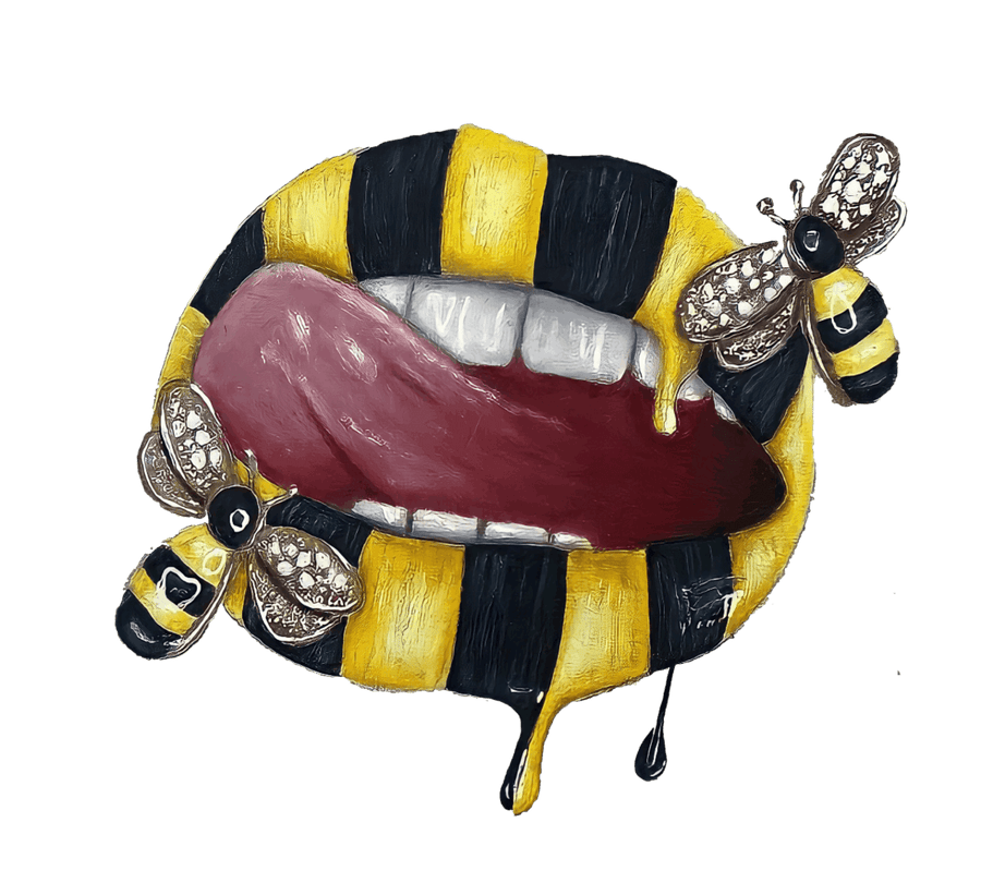 Queen Bee Lips - Ready To Press DTF Transfer - Buy Bulk DTF