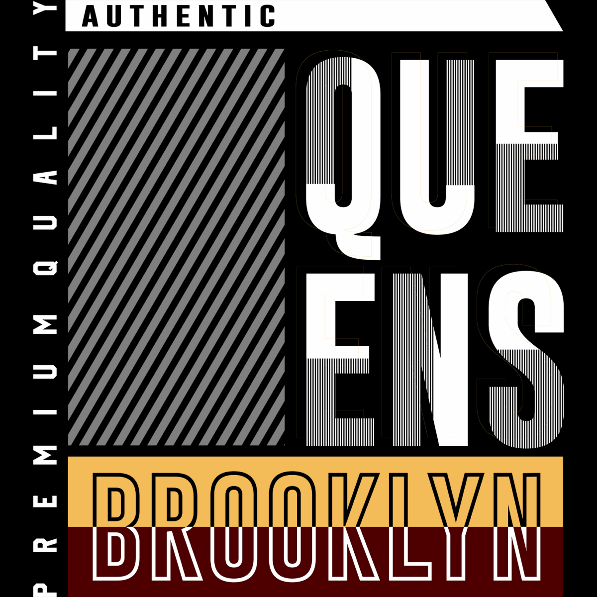 Queens Brooklyn Quality - Ready To Press DTF Transfer - Buy Bulk DTF