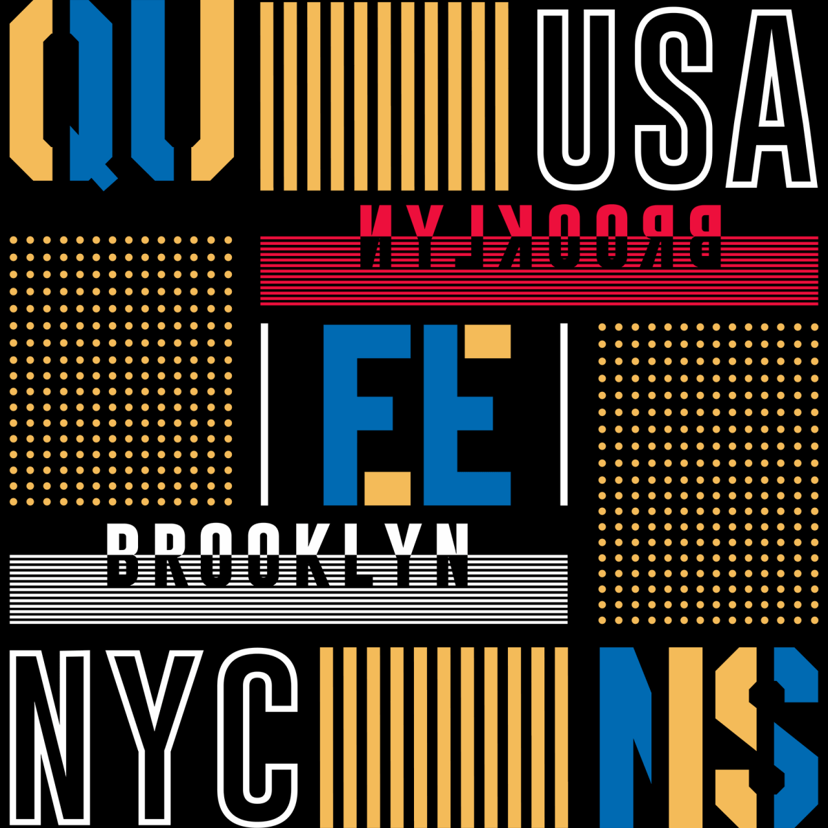 Queens Brooklyn - Ready To Press DTF Transfer - Buy Bulk DTF