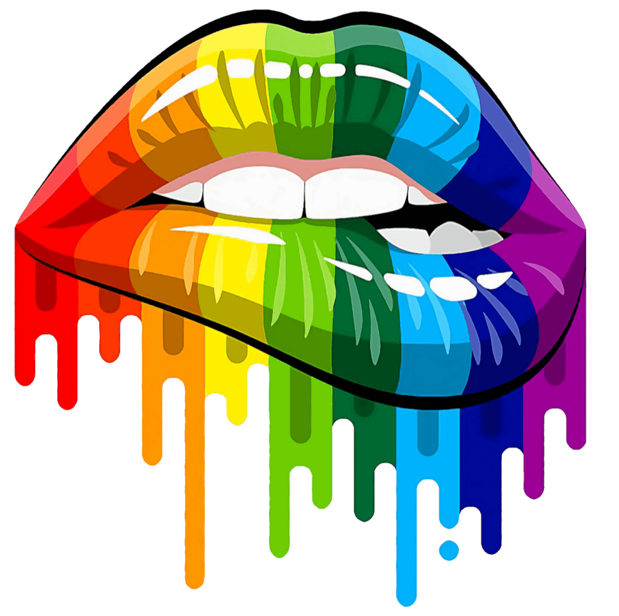 Rainbow Lips 9 - Ready To Press DTF Transfer - Buy Bulk DTF