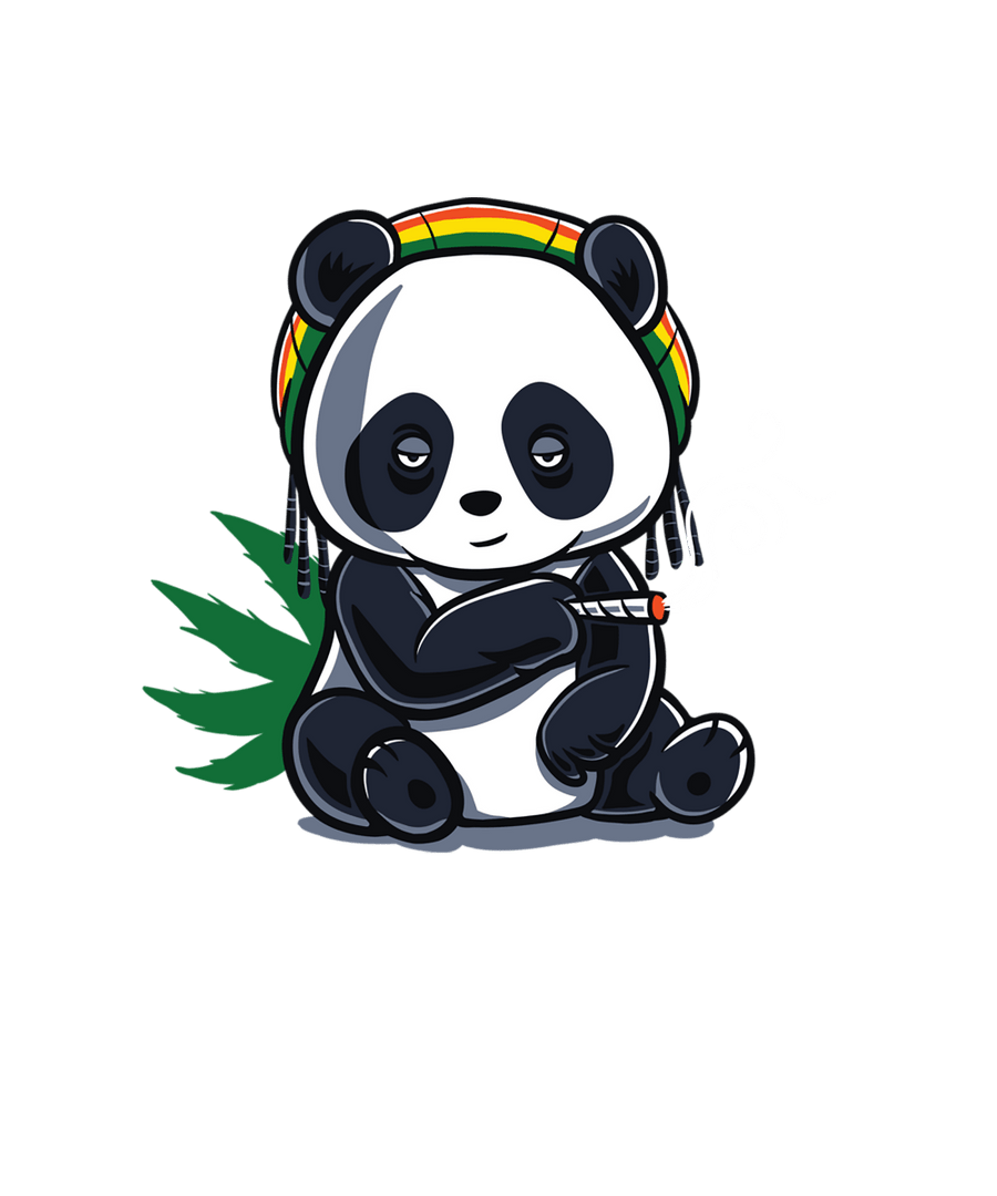 Rasta 420 High Panda Ready To Press DTF Transfer - Buy Bulk DTF