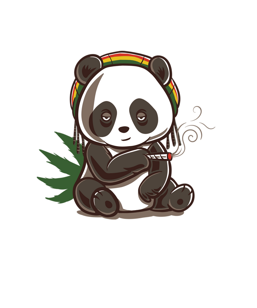 Rasta Panda Smoking 420 Ready To Press DTF Transfer - Buy Bulk DTF
