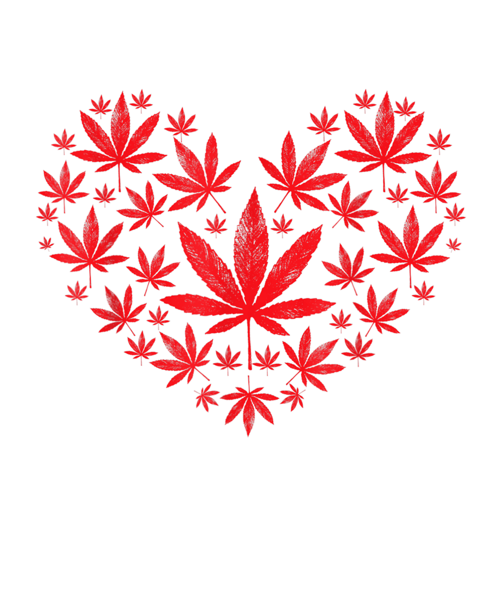 Red Marijuana Leaf Heat Ready To Press DTF Transfer - Buy Bulk DTF