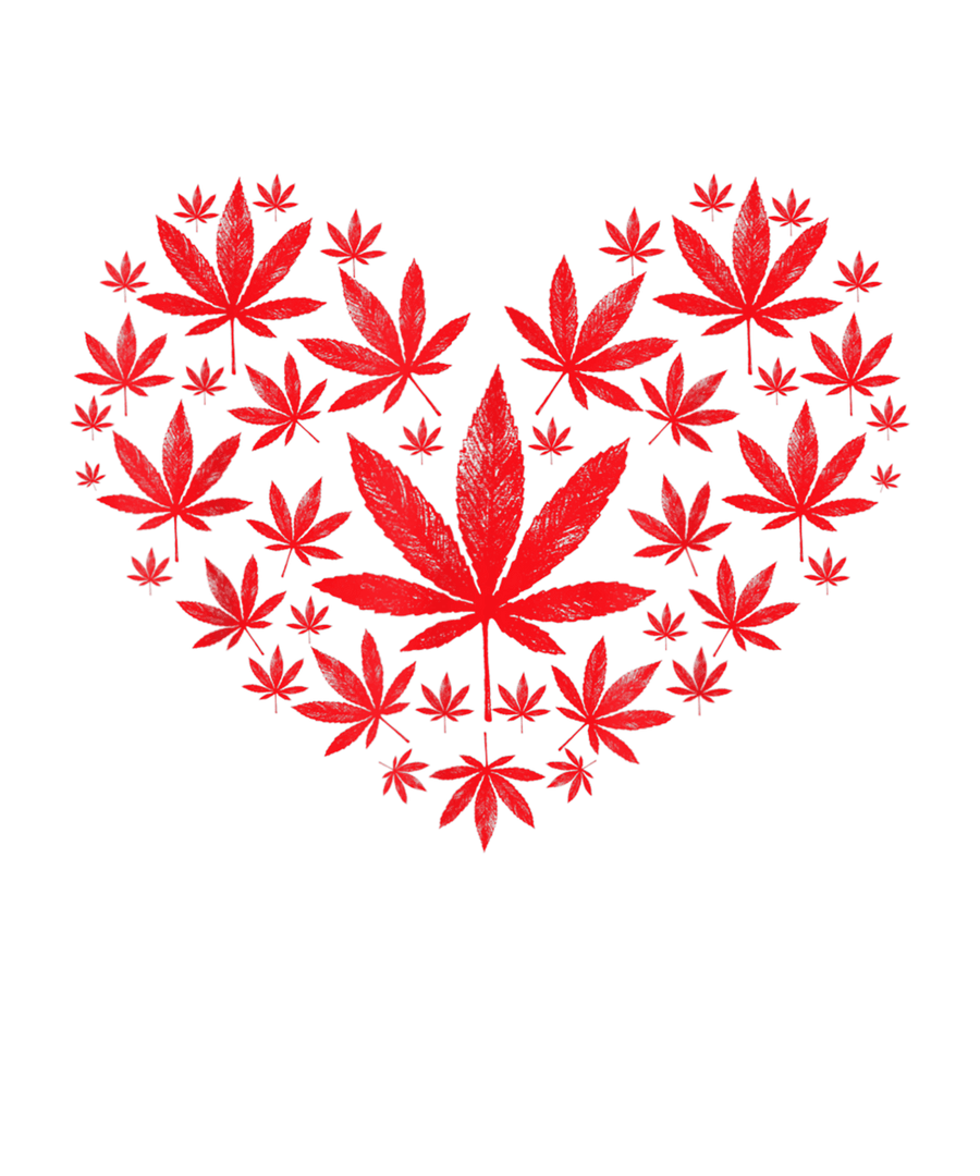 Red Marijuana Leaf Heat Ready To Press DTF Transfer - Buy Bulk DTF