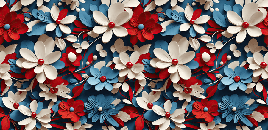 Red, White, and Bold UV DTF Libbey Glass Wrap - Buy Bulk DTF