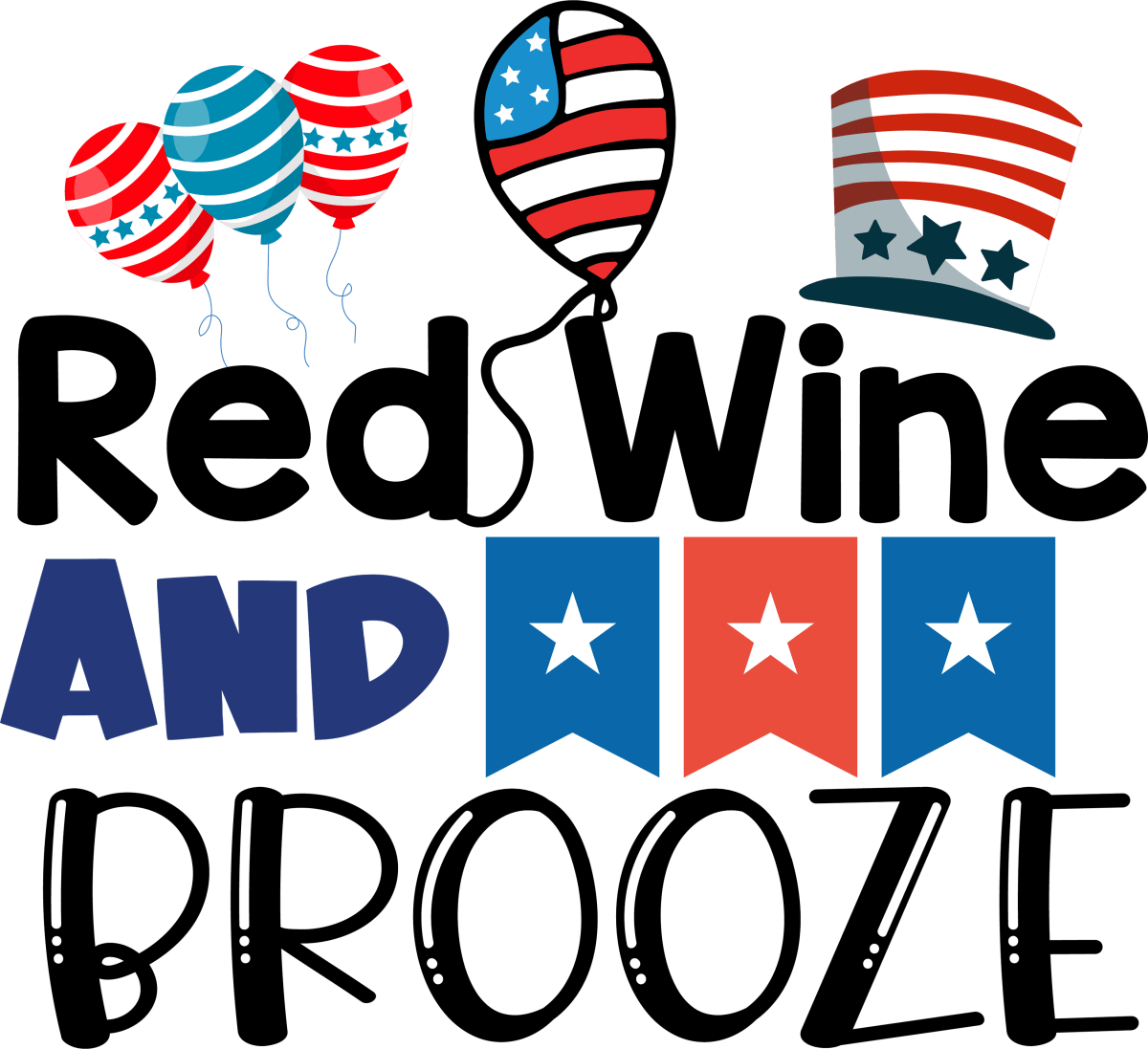 Red White And Booze - 1191 Ready to Press DTF Transfer - Buy Bulk DTF