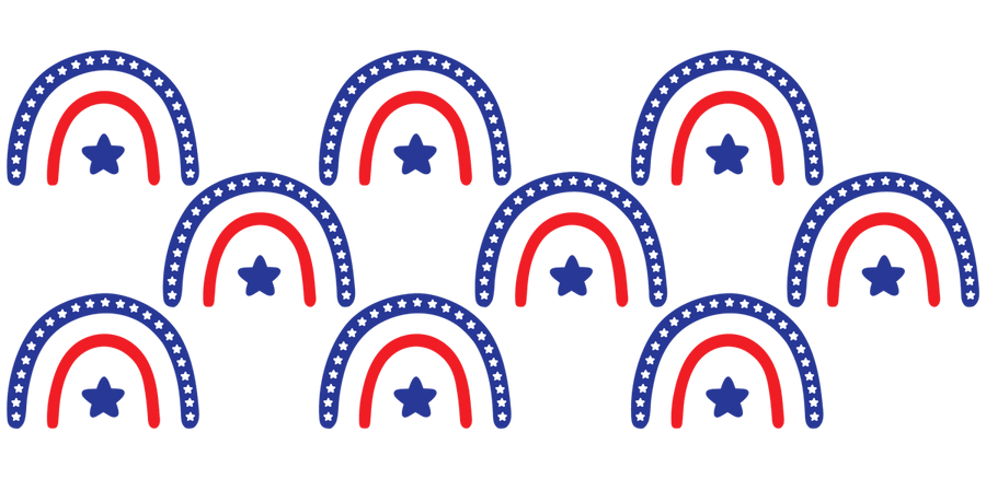 Red, White & Brilliance UV DTF Libbey Glass Wrap - Buy Bulk DTF