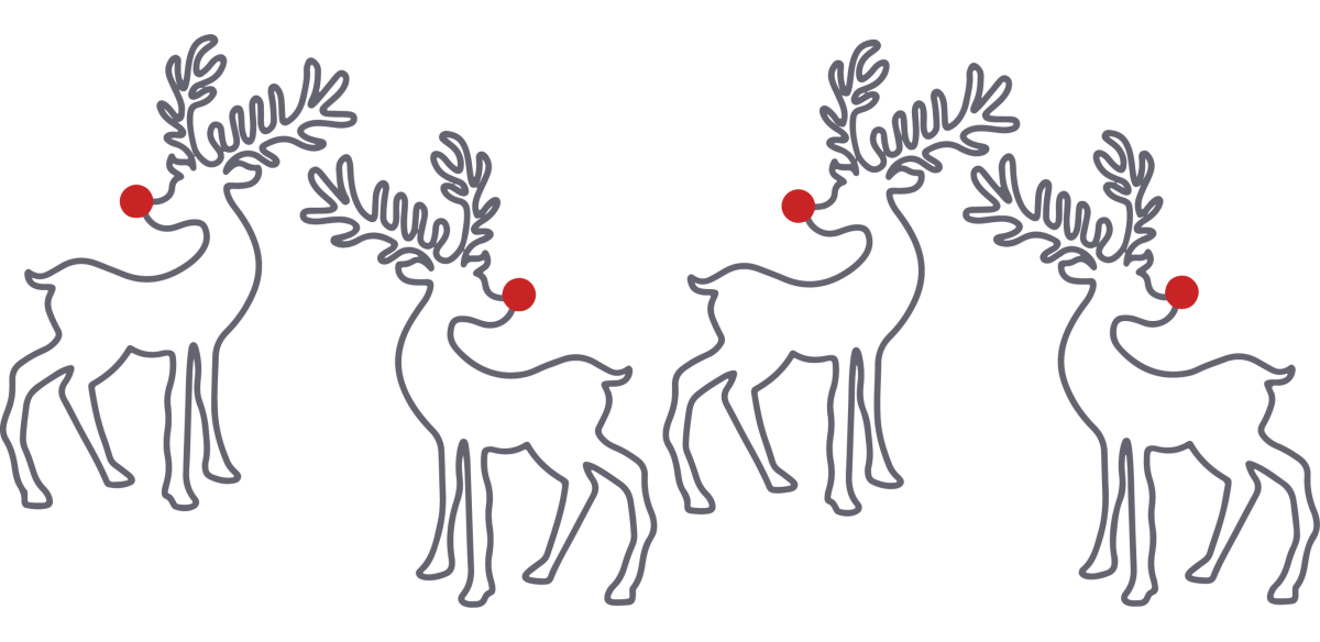 Reindeer Line UV DTF Libbey Glass Wrap - Buy Bulk DTF