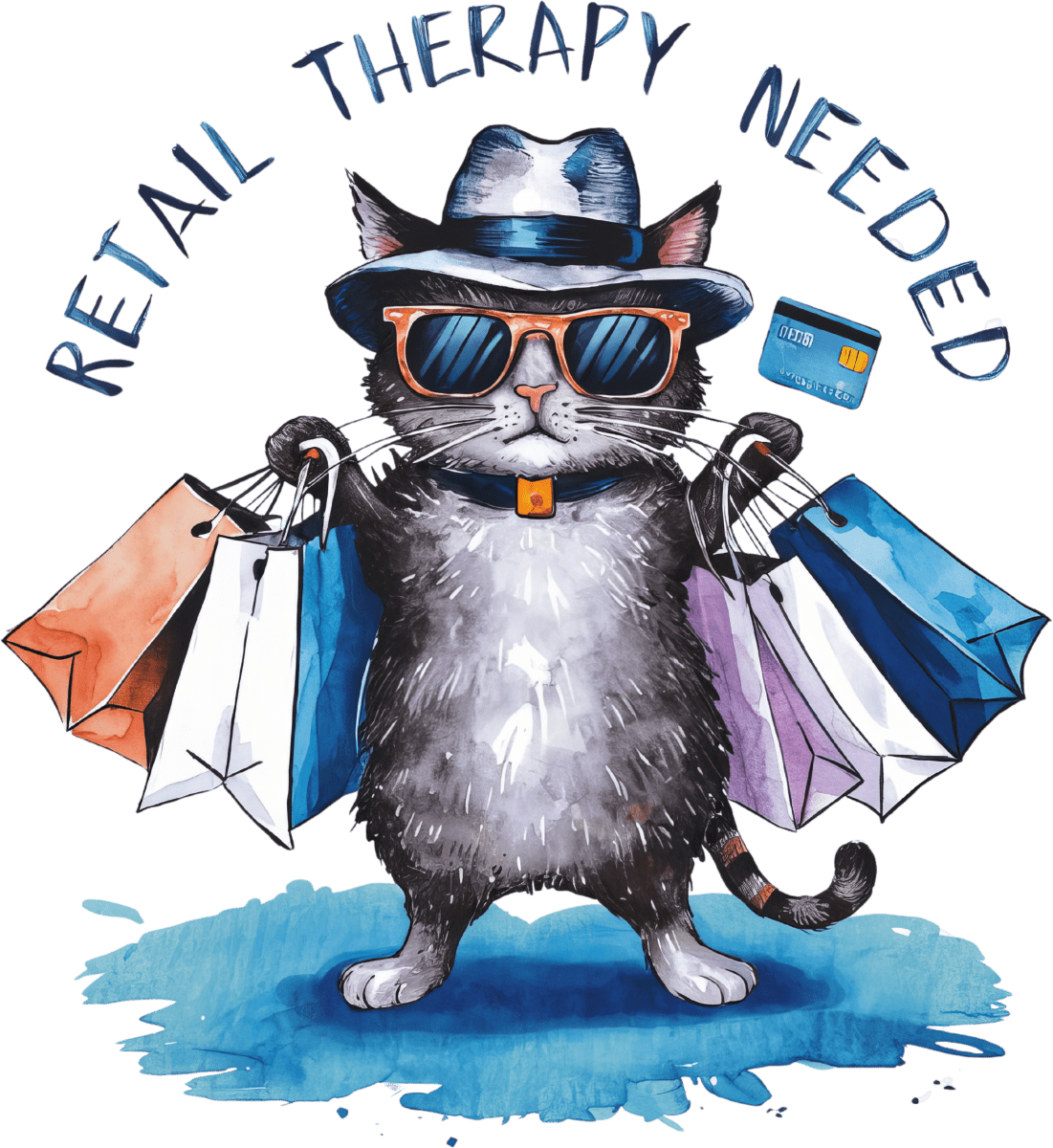 Retail Therapy Needed - Ready To Press DTF Transfers - Buy Bulk DTF