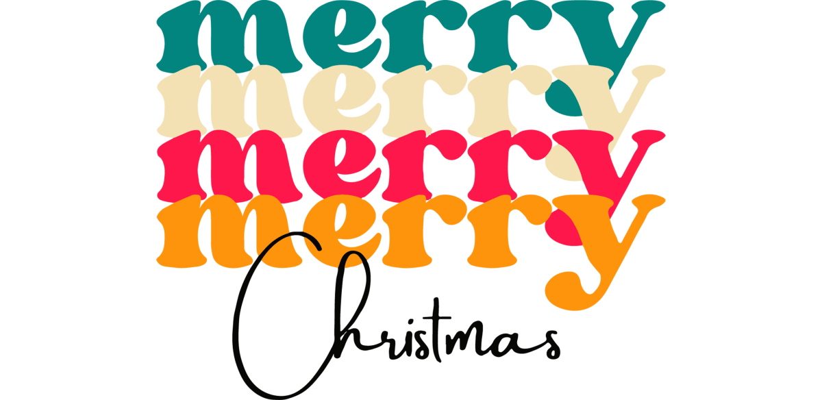 Retro Merry Christmas UV DTF Libbey Glass Wrap - Buy Bulk DTF