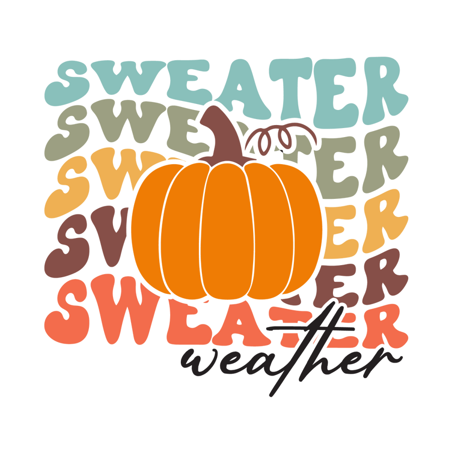 Retro Sweater Weather Ready To Press DTF Transfer - Buy Bulk DTF