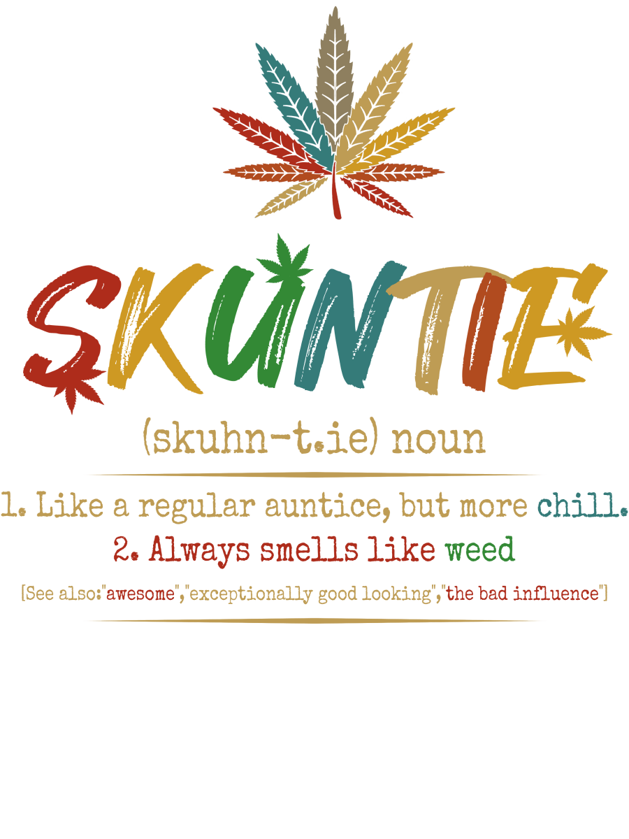 Retro Vintage Skuntie Definition Auntie Weed Ready To Press DTF Transfer - Buy Bulk DTF