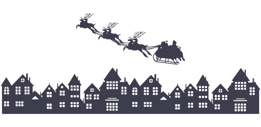 Santa Coming UV DTF Libbey Glass Wrap - Buy Bulk DTF