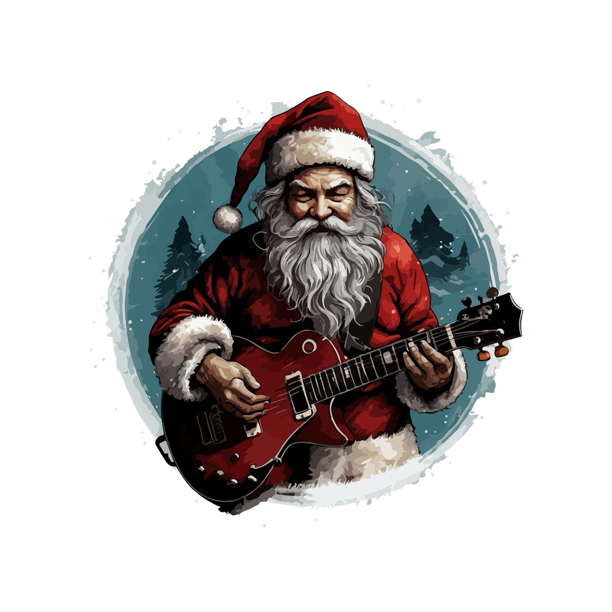 Santa's Playlist - Ready To Press DTF Transfers - Buy Bulk DTF