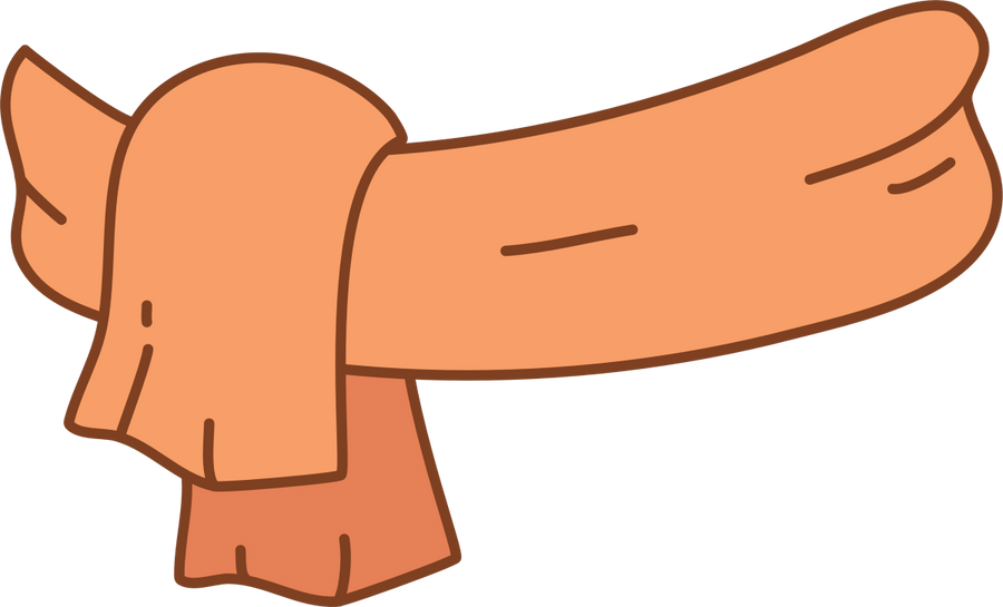 Scarf - Orange - Ready To Press DTF Transfer - Buy Bulk DTF