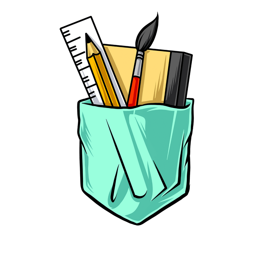 School Supplies Pocket - Ready To Press DTF Transfers - Buy Bulk DTF