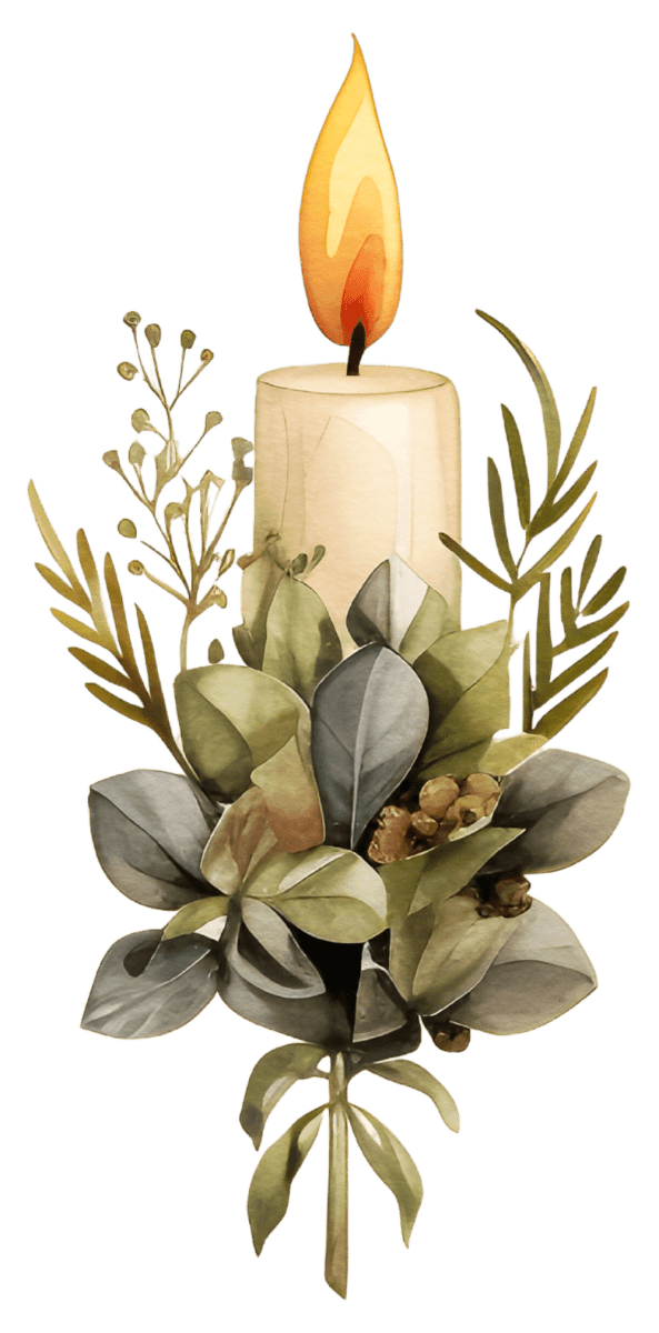 Seasonal Candle Glow Watercolor Ready to Press DTF Transfers - Buy Bulk DTF