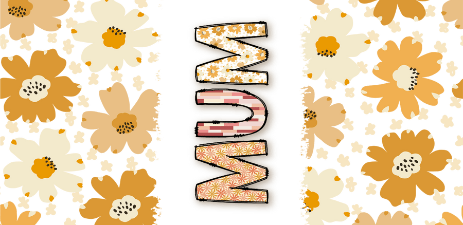 Serenity & Splendor - UV DTF Libbey Glass Wrap - Buy Bulk DTF