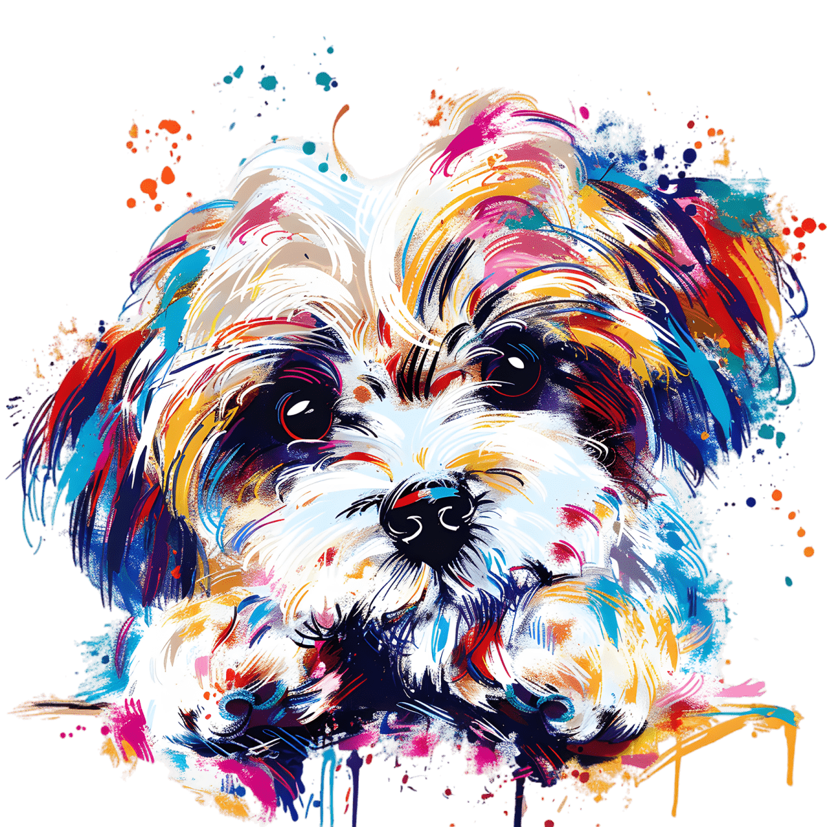 Shih Tzu Charm - Ready To Press DTF Transfers - Buy Bulk DTF