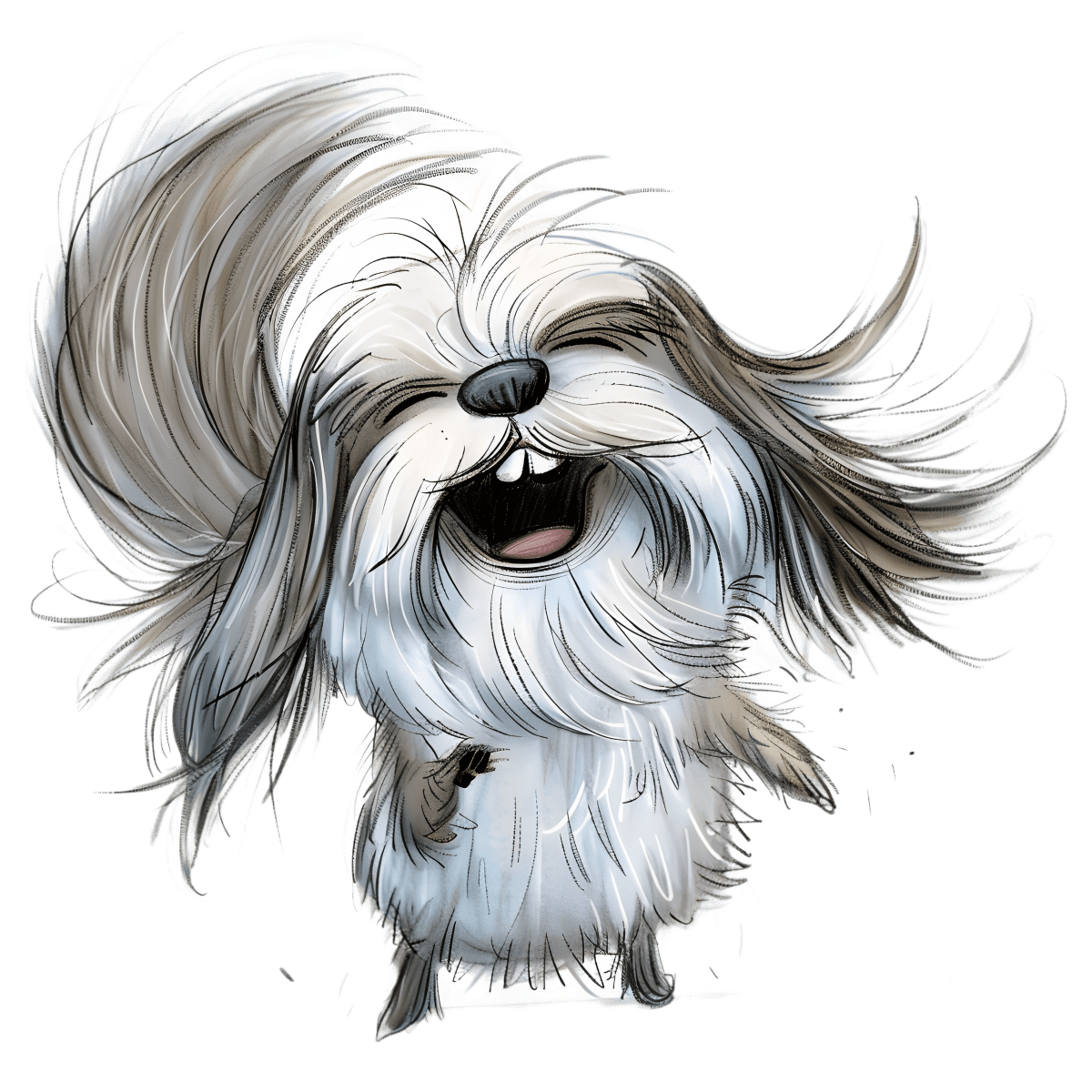 Shih Tzu Goof - Off - Ready To Press DTF Transfers - Buy Bulk DTF