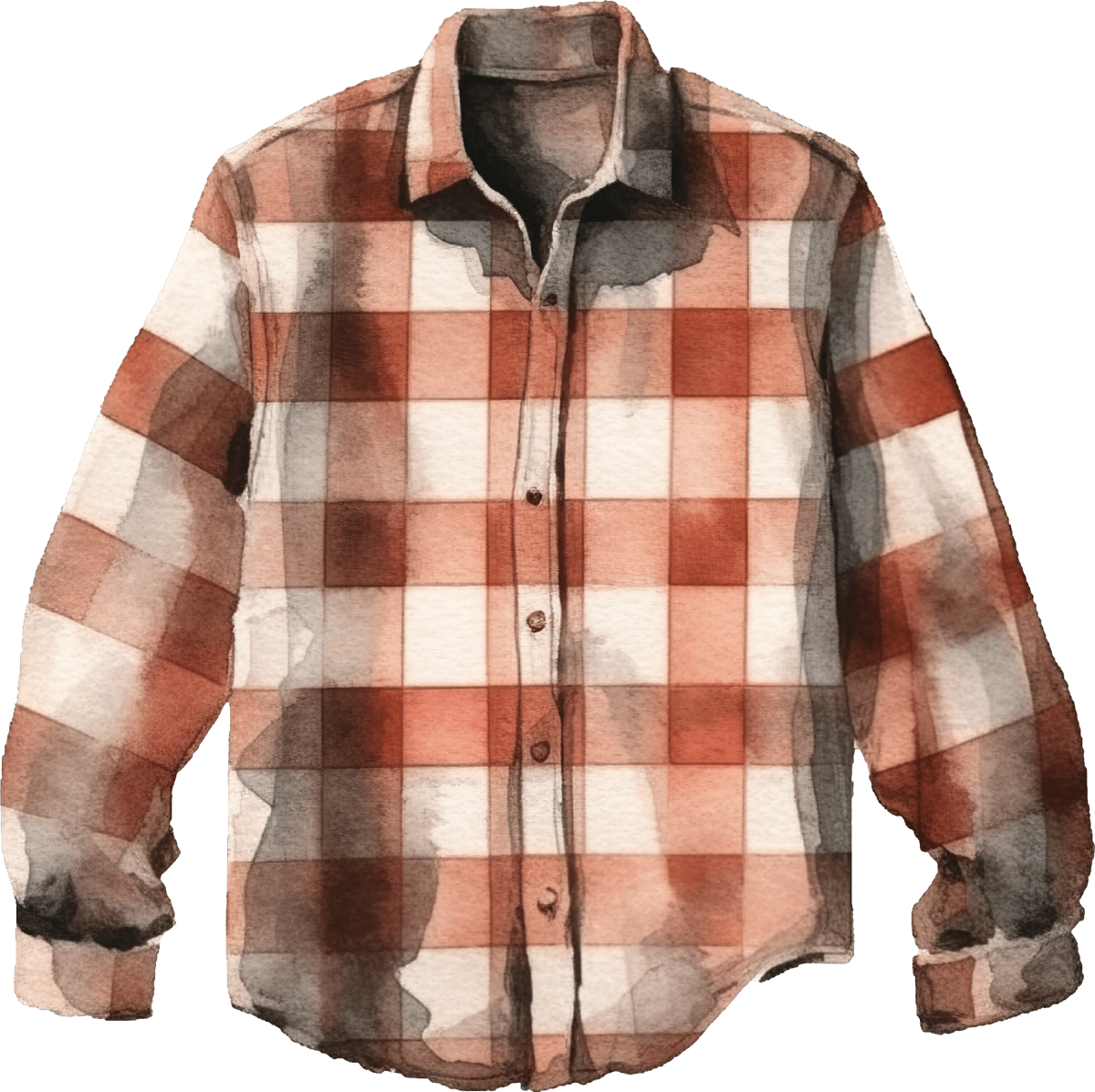 Shirt Buffalo Plaid Orange - Ready To Press DTF Transfers - Buy Bulk DTF