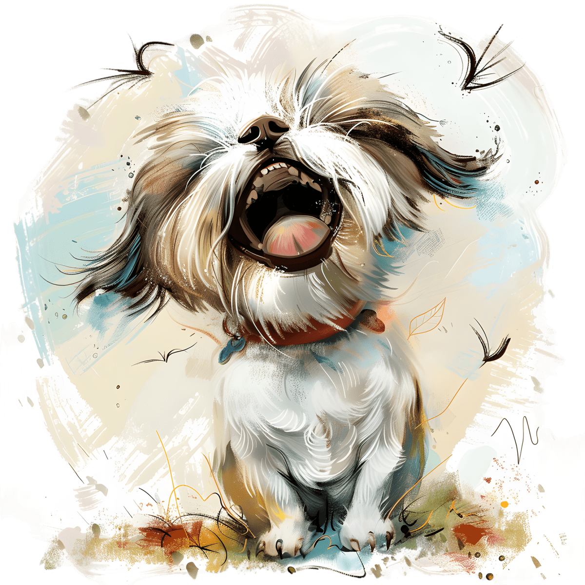 Silly Shih Tzu - Ready To Press DTF Transfers - Buy Bulk DTF