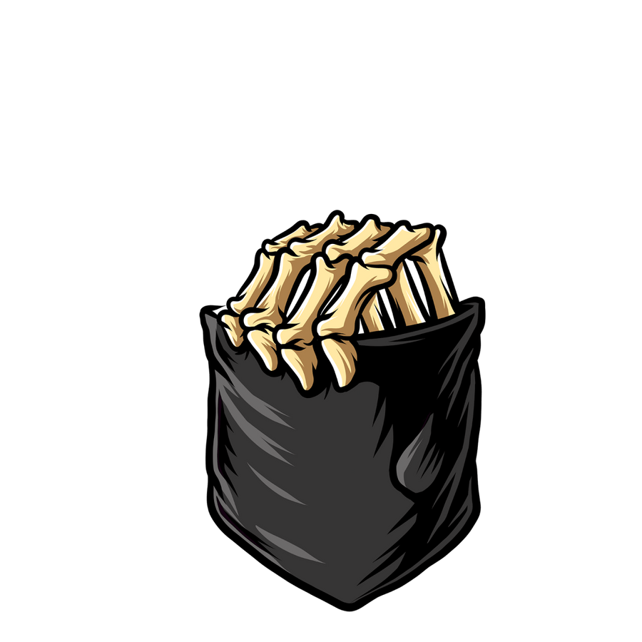 Skeleton Hand Pocket - Ready To Press DTF Transfers - Buy Bulk DTF