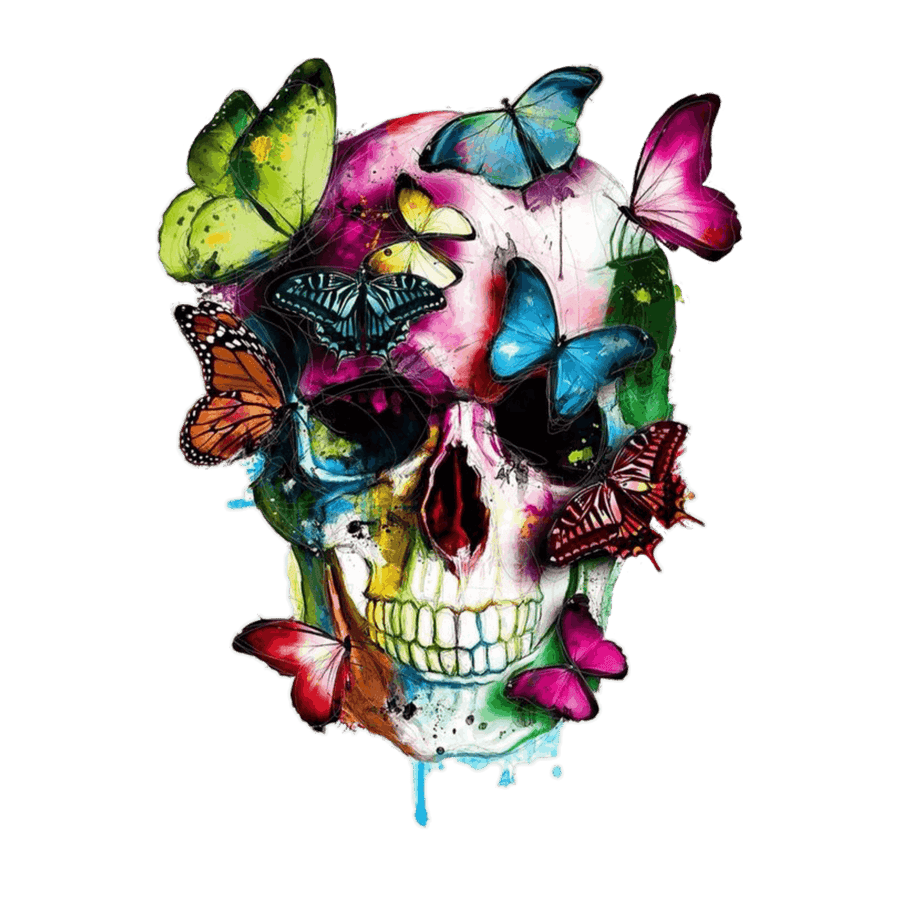 Skull 2 - Ready To Press DTF Transfer - Buy Bulk DTF