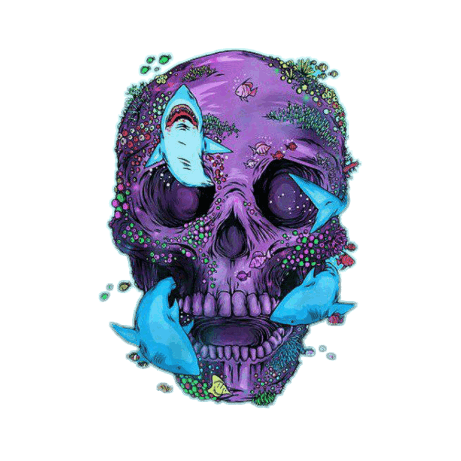 Skull 4 - Ready To Press DTF Transfer - Buy Bulk DTF