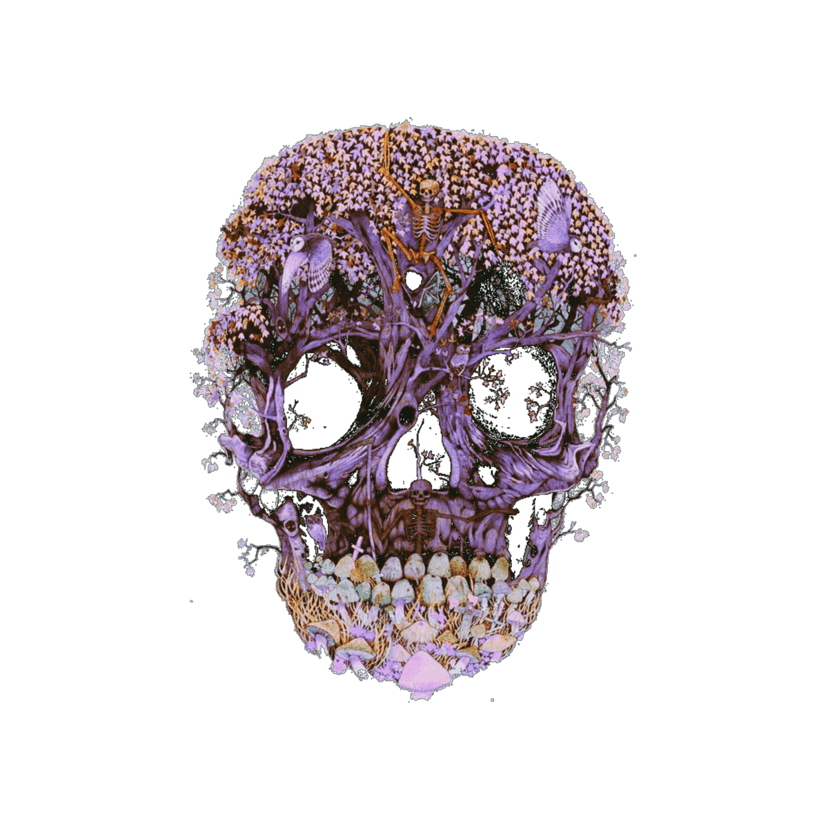 Skull 5 - Ready To Press DTF Transfer - Buy Bulk DTF