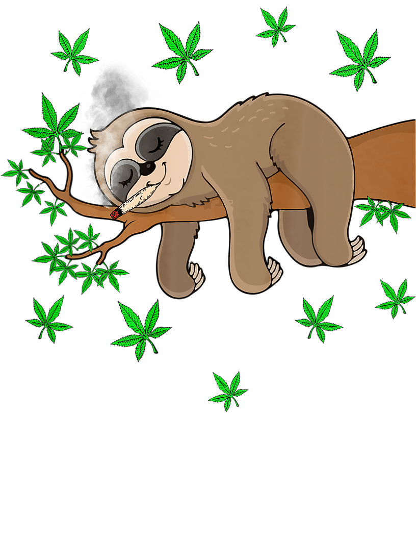 Sloth Smoking Weed Ready To Press DTF Transfer - Buy Bulk DTF