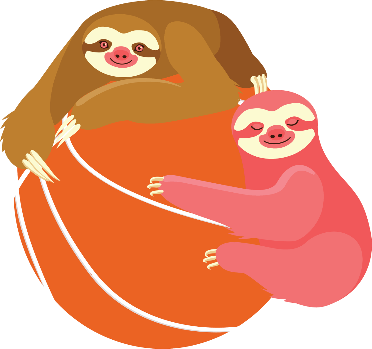 Sloths Hug - Ready To Press DTF Transfer - Buy Bulk DTF