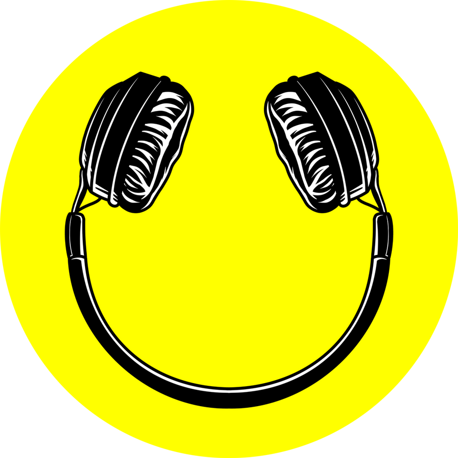 Smiling Headphones - Ready To Press DTF Transfer - Buy Bulk DTF