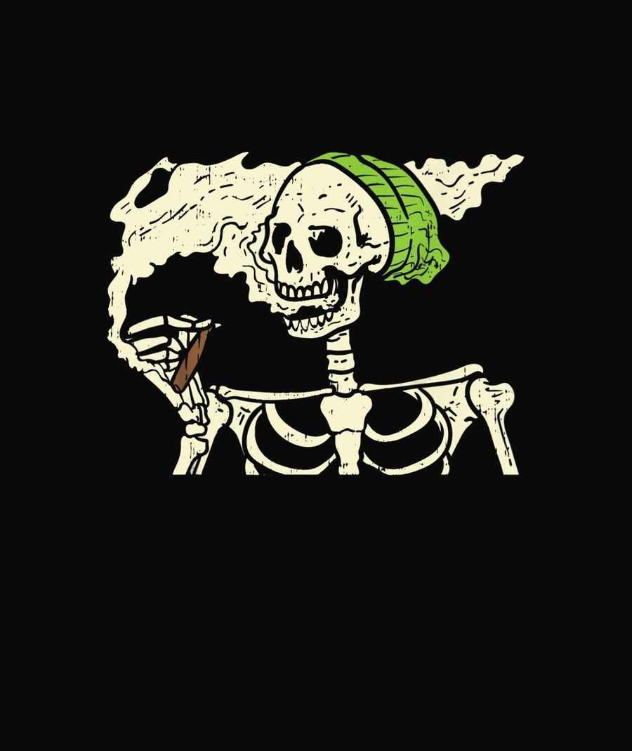 Smoking Skeleton Joint Ready To Press DTF Transfer - Buy Bulk DTF