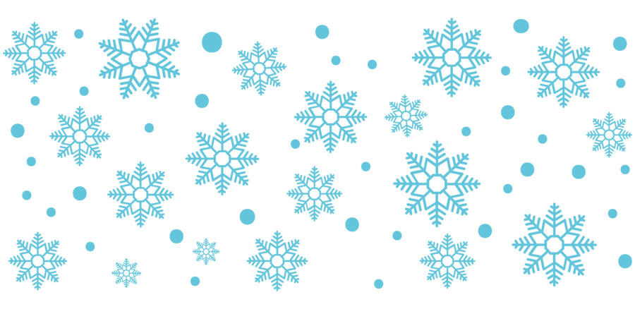 Snowflake UV DTF Libbey Glass Wrap - Buy Bulk DTF