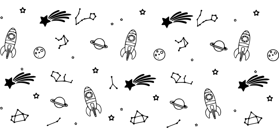 Space - UV DTF Libbey Glass Wrap - Buy Bulk DTF