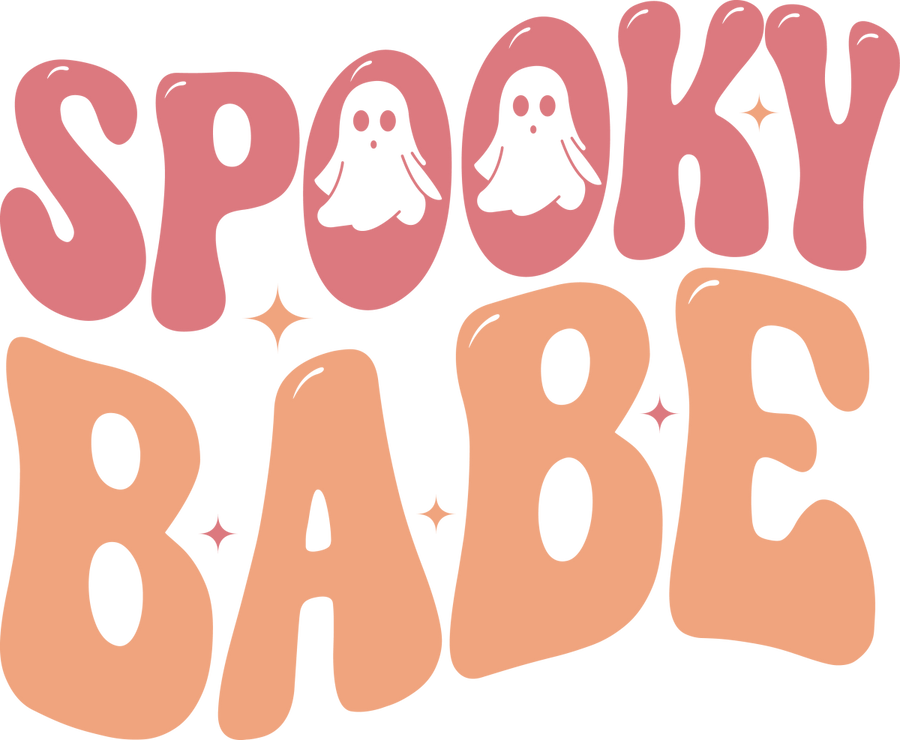 Spooky Babe Ghosts Ready To Press DTF Transfer - Buy Bulk DTF