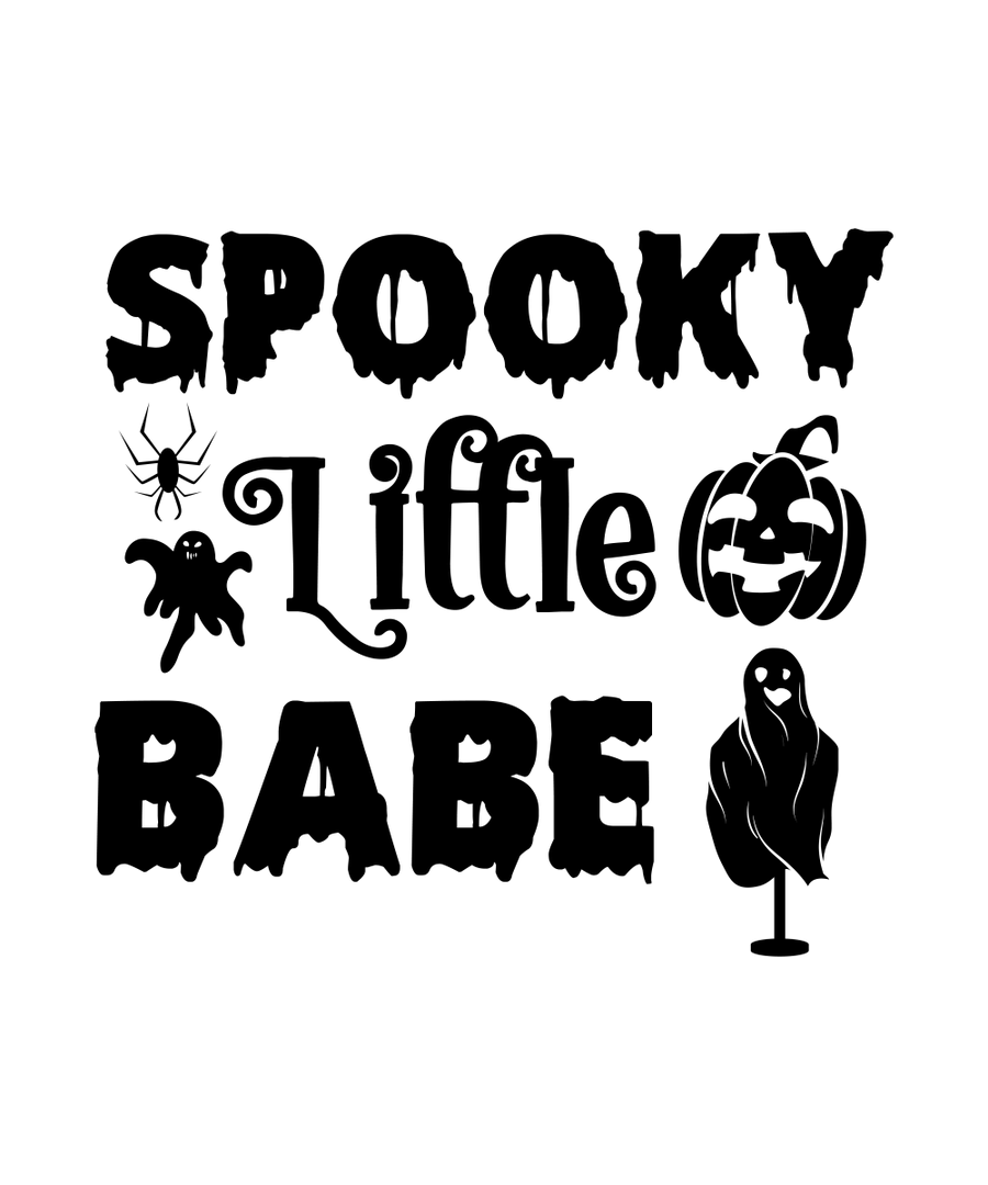 Spooky Little Babe - 01 Ready To Press DTF Transfer - Buy Bulk DTF