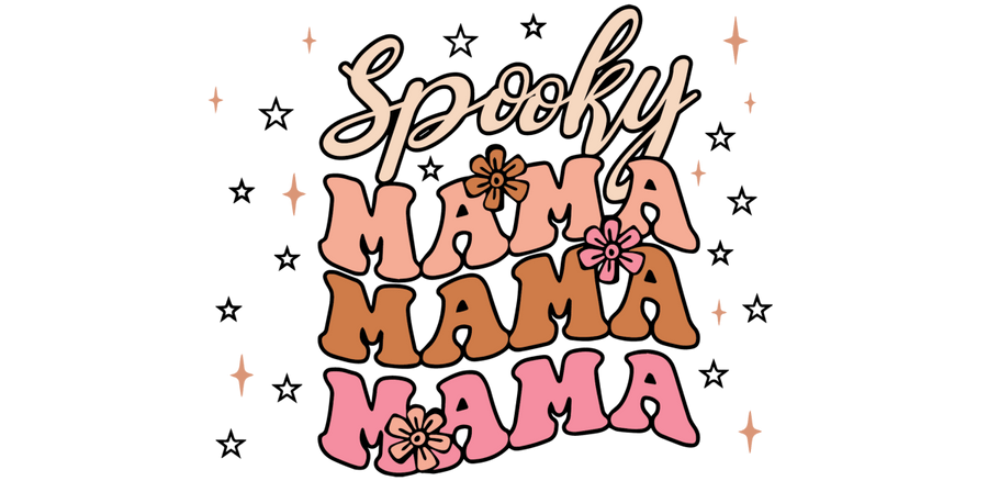 Spooky Mama - UV DTF Libbey Glass Wrap - Buy Bulk DTF